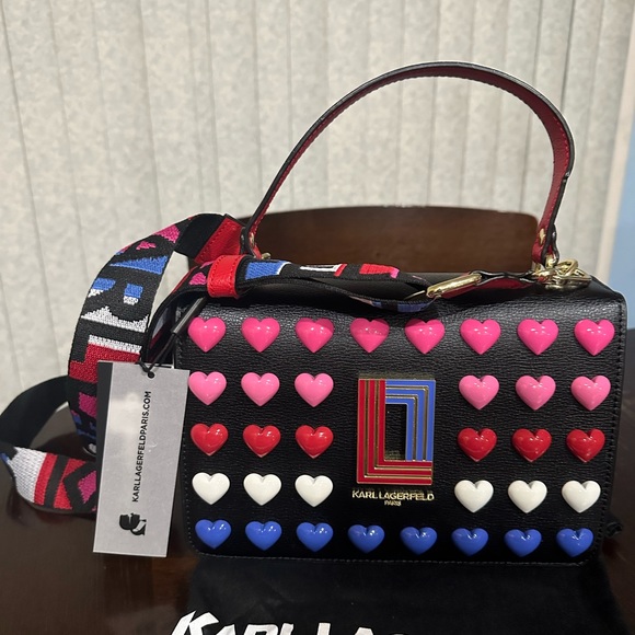 Karl Lagerfield-Simone Flap Crossbody - Picture 3 of 13